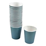 Homéa, Set van 20 vitaminebekers van karton, 23 cl, smaragd