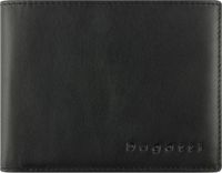 Bugatti Super Slim Portemonnee RFID-bescherming Leer 12 cm - Mannen - Horizontaal - Zwart