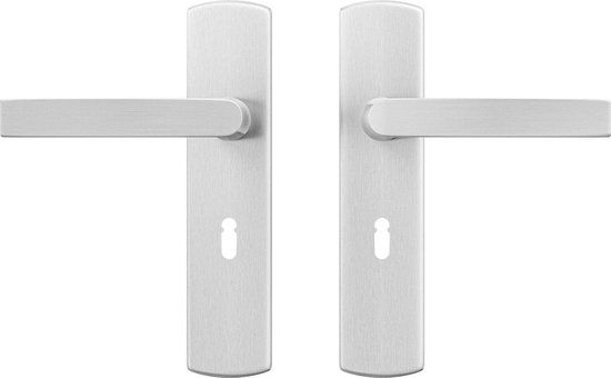 AXA Curve Klik Deurbeslagset Binnendeur - SL55 - Aluminium Geslepen