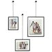 Americanflat Metalen zwevend frame met ketting - Set van 3