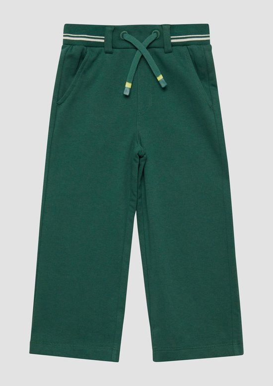 s.Oliver Casual Broek Dennengroen Katoen Elastaan Regular Fit - Maat 104