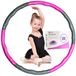 Hoepel fitness Hoelahoep - Rosegris - 72 cm - Démontable - Pour enfants 3 à 8 ans