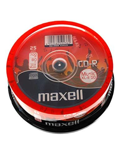 25 Maxell 25 CD-R 700MB Muziek XL-II 80 in Cake Box