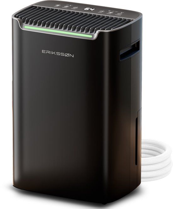 Erikssøn Luchtontvochtiger Dry Pro Plus 20 Liter Zwart - Geschikt voor 70 m² - 20L/dag