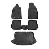 OMAC 2603444-250 Jeu de tapis de sol ETP (élastomère thermoplastique), noir