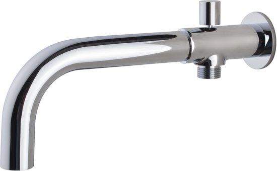 Wiesbaden Caral Inbouw Baduitloop met Omstel Rond 23 cm Chroom