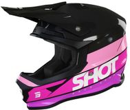 Shot Furious Story Roze Glanzend Crosshelm - Helm
