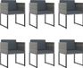 vidaXL Ensemble de jardin 11 pièces avec coussins poly rotin gris