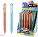 Easy Stationery Stylo à bille automatique, quatre couleurs (24 pièces)