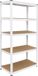 Merkloos Stellingkast - 200x90x60 cm - tot 875 kg - wit-bruin