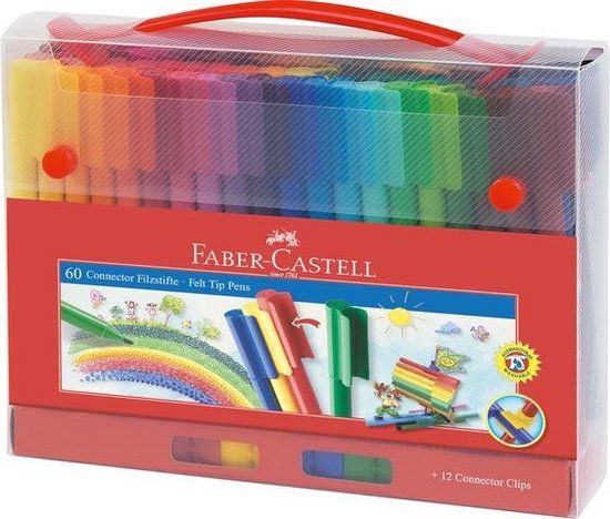 Faber-Castell Connector - Viltstiften - 60 stuks - FC-155560