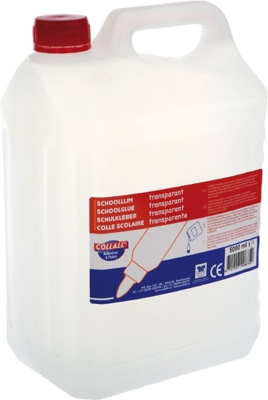 Collall Lijm transparant 5 liter op waterbasis
