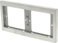 BERKER K5 Afdekraam 2-voudig RVS