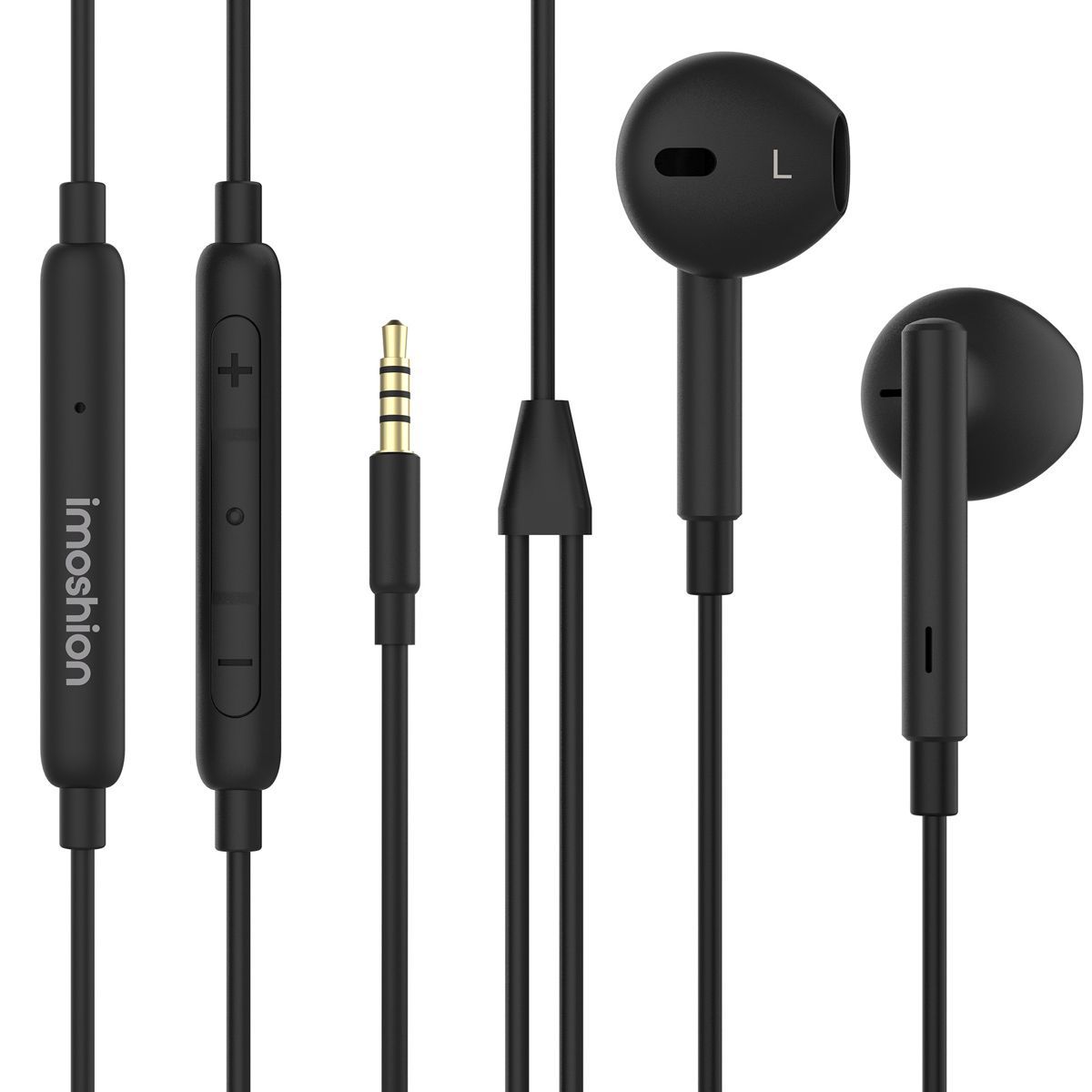 iMoshion Oordopjes - Earbuds met AUX / 3.5mm Jack aansluiting - Zwart