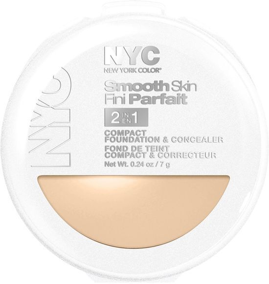 NYC Smooth Skin 2-in-1 Compact Foundation and Concealer Ivory