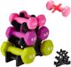 Étagère à haltères 3 niveaux - Entraînement de force - Rangement d'haltères - Entraînement de gym à domicile - Construction stable - Gain de place - Support de poids