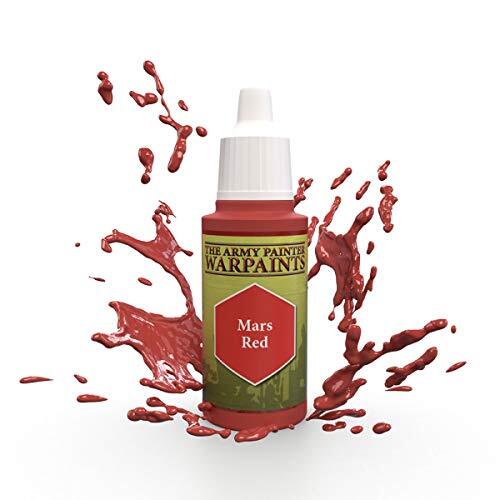 The Army Painter | Warpaint | Mars Red | Acrylic Non-Toxic Heavily Pigmented Water Based Paint for Tabletop Roleplaying, Boardgames, and Wargames Miniature Model Painting