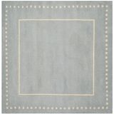 Safavieh Bella Collection BEL151A Handmade Light Blue and Ivory Premium Wool Area Rug Transctioneel. 5' Square lichtblauw