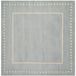 Safavieh Bella Collection BEL151A Handmade Light Blue and Ivory Premium Wool Area Rug Transctioneel. 5' Square lichtblauw