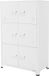 ML-design Armoire de bureau avec trois niveaux fermeture magnétique 75x40x120 cm blanc acier