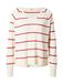Levi's Petal Vneck Sweater Stephanie Stripe Buttercream Maat: L