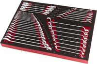 HBM 40-delige steeksleutel, ringsleutel en cardansleutelset FOAM inlay