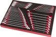 HBM 40-delige steeksleutel, ringsleutel en cardansleutelset FOAM inlay