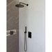 Wiesbaden Caral Inbouwthermostaat compleet met hoofddouche (25cm) en staafhanddouche - mat zwart