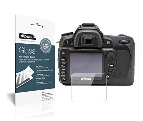 dipos I 2 x pantserfolie helder compatibel met Nikon D80 beschermfolie 9H displayfolie