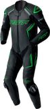 RST S1 D3O geperforeerd eendelig leren motorfietspak - Zwart/neon-groen - Maat 50