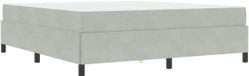 vidaXL Bedframe Lichtgrijs 180 x 200 cm Stof