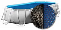 W'eau solar cover ovaal - 730 x 370 cm