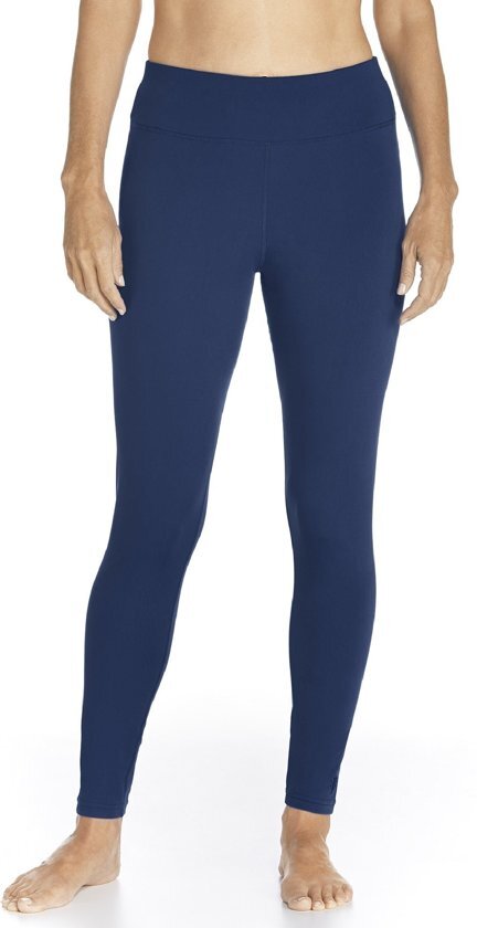 Coolibar UV zwemlegging Dames - Donkerblauw - Maat XL