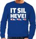 Bellatio Decorations Fryslan Blauwe sweater met Friese uitspraak It Sil Heve heren - Fryslan elfstedentocht XXL