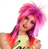Boland Pruik punker knalroze/paars - Polyester - Unisex - 2022