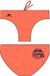 CROTTON SA Turbo Slip de bain uni Orange 4XL Homme