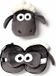 Reiskussen Shaun het Schaap Ronde Knuffel - Reiskussen & Slaapmasker