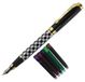 Stylo plume avec 10 cartouches d'encre, 5 couleurs, noir et blanc, taille M