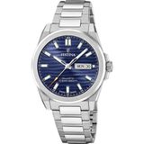 Swiss Festina DUNE - Swiss Made - F20073/2 - Unisex Horloge - Blauwe Wijzerplaat - Stalen Band
