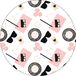 Bonateks Ronde digitaal bedrukte muismat, antislip onderkant, voor kantoor en thuis, diameter: 22 cm