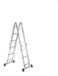 Escabeau pliable 4x3 - Compact et polyvalent - 3,55m de haut