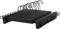 OEM Icecat Kledinghangers, set van 12 stuks, zwart, 35,5 cm