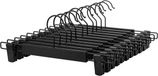 OEM Icecat Kledinghangers, set van 12 stuks, zwart, 35,5 cm