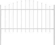 vidaXL Tuinhek WOERDEN, 170 x 140 cm, stalen constructie met poedercoating, wit