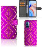 Étui portefeuille Barok OPPO Reno 4 Pro 5G Rose