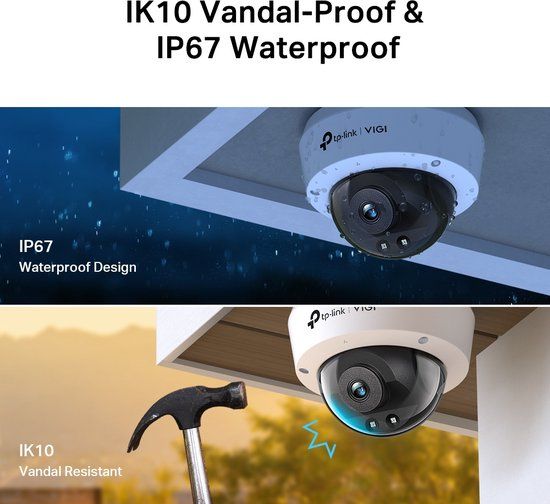 TP-Link VIGI C240I Dome IP-beveiligingscamera Binnen & buiten 2560 x 1440 Pixels Plafond/muur