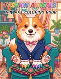 Fashion Animals Nail Art Coloring Book