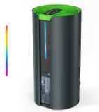 Déshumidificateur, capacité de 16 litres par jour, adapté pour une surface de 100 m², réservoir de 4 litres, minuterie, mode nuit, fonctionnement jusqu'à -15°C