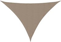 vidaXL - Zonnescherm - driehoekig - 5x6x6 m - oxford stof - taupe