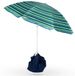 StarTech Strandparasol met voet - Parasol - 147 cm - RVS-stang - Geschikt voor tuinmeubels - Voor montage